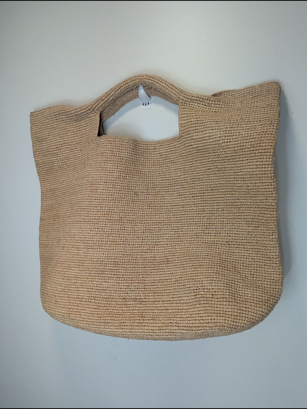 Monday Swimwear Paloma Raffia Tote Bag Large Resort Tropical Quiet Luxury Chic - Picture 9 of 12